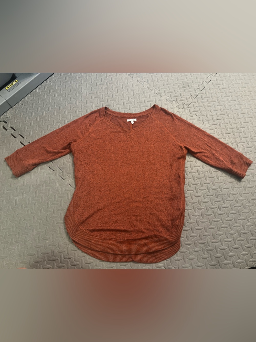 Maurice’s Rust Orange Women's V-Neck Pullover Top medium